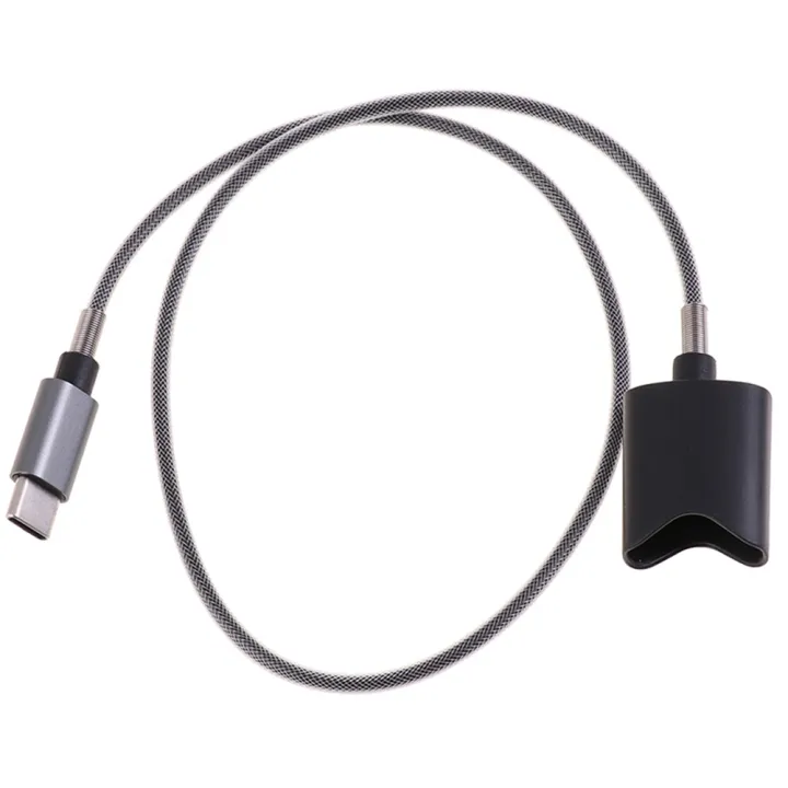 Type C Interface Charging Cable for Vuse Alto Magnetic Charger Cord Universal Design 45cm (Gray Type-C)
