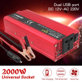 High Power Modified Sine Wave Inverter 2000W DC 12V to AC 220V. 
