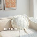 Northern European-StyleinsWind Net Red Pillow Flower Sunflower Living Room Sofa Cute Lumbar Pillow Back Cusion Little Daisy Cushion Cover. 