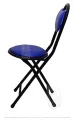 Folding Stool Heavy Duty Chair for Home/Study Chair and Restaurant/Café NAMAZ Chair 1 Pc (Blue). 
