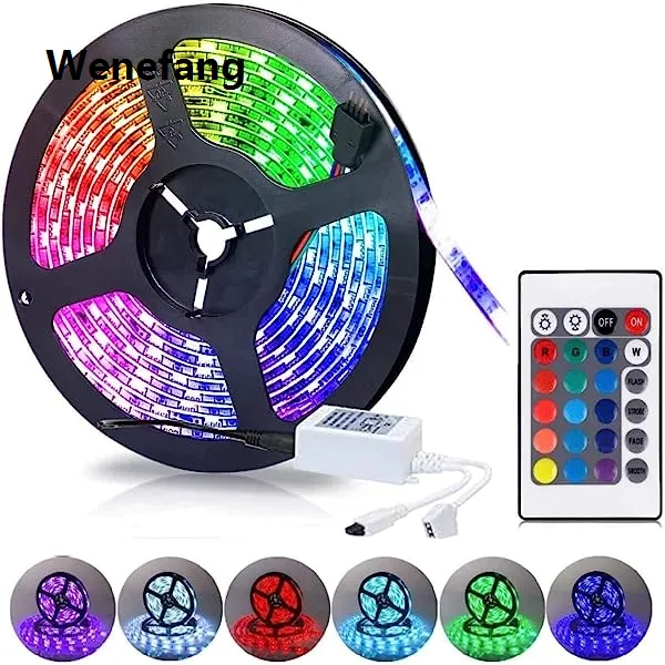 Wenefang%20Color%20Changing%20LED%20with%20Remote%20(5%20Meter)%20Multi%20LED%20Strip%20-%20Image%203