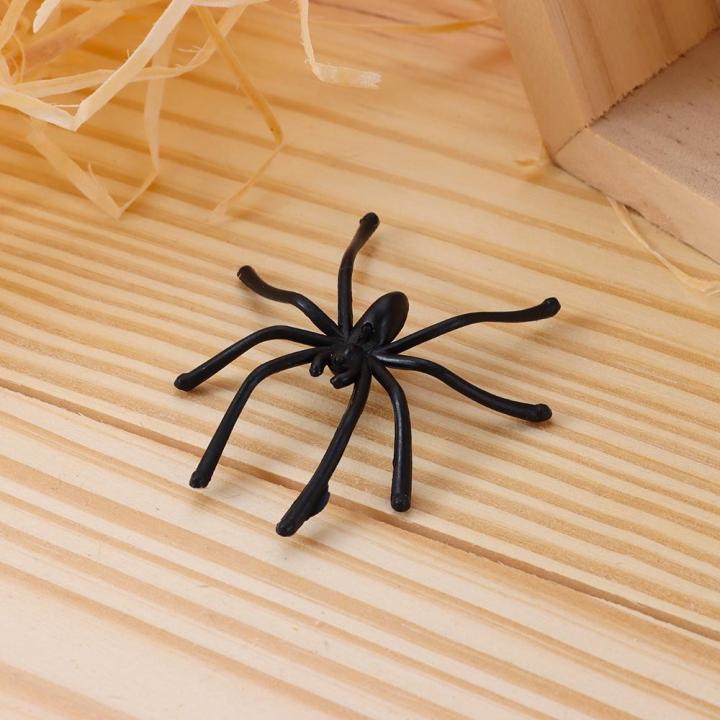 20Pcs/Pack%20Black%20Novelty%20Toy%20Spider%20Web%20Haunted%20House%20Prop%20Decorative%20Spiders%20Prank%20Plastic%20Fake%20Spider%20-%20Image%208