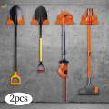 2 Pieces Grass Trimmer Rack Tool Storage Rack Weedeater Hanger Metal Utility Drill Rack. 