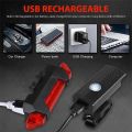 USB Rechargeable Bike Light Set Front Light with Taillight Easy to Install 3 Modes Bicycle Accessories for the Bicycle. 