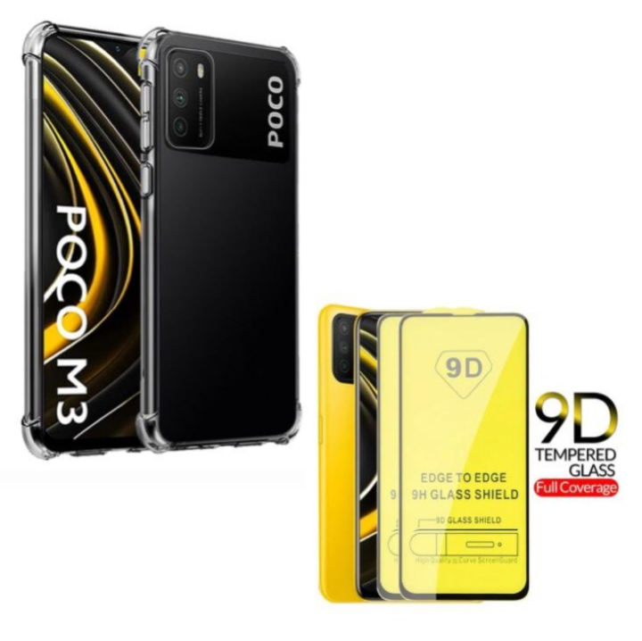 Transparent Shock Proof Case Clear TPU Back Cover Full Glue