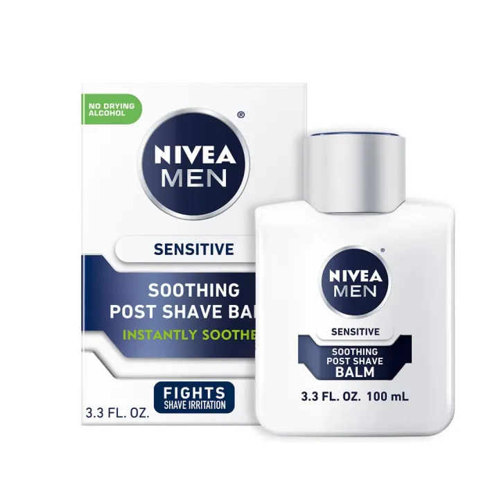 NIVEA MEN Sensitive Post Shave Balm | Soothes And Moisturizes Sensitive Skin - 100 ml