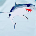 Yfashion 2pcs Kids Boys Cotton Shark Pattern Split Swimsuit Quick-drying Sun Protection Long Sleeve Swimming Suit. 