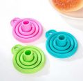 Foldable Funnel Silicone Collapsible Funnel Portable Funnels For Fuel Hopper Collapsible Beer/ Oil Funnels Kitchen Tools. 