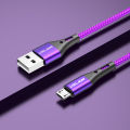 USLION Micro USB Cable 3A Nylon Fast Charge USB Data Cable Android Mobile Phone USB Charging for Samsung Xiaomi Tablet. 