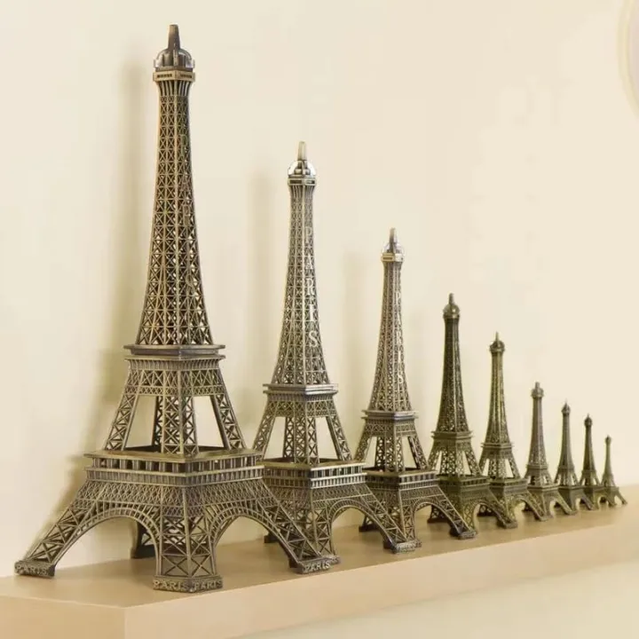 Paris%20Eiffel%20Tower%20Figurine%20Statue%20-%20Metal%20Crafts%20Vintage%20Model%20Miniatures%20Decor%20Antiques%20Bronze%20Tone%20Travel%20Souvenir%20Valentine%20Gift%20-%20Image%204