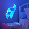 Decorate office bedroom background light RGB light triangle LED quantum wall light smart pick up rhythm bedside light. 