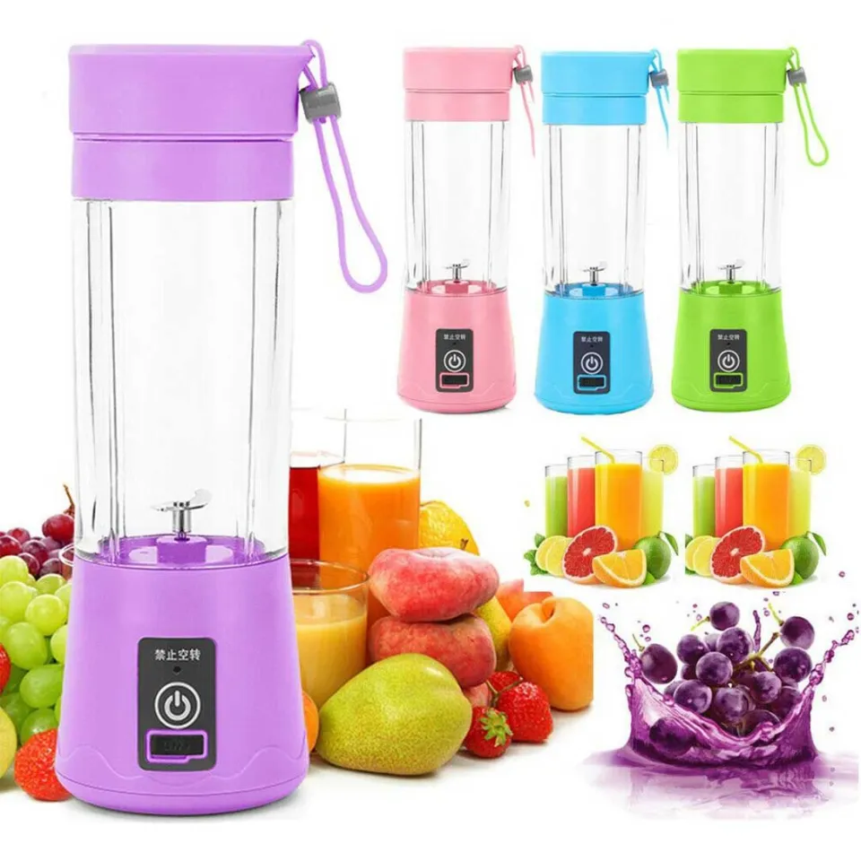 Portable Electric Blender USB Rechargeable Juicer Fruit Smoothie