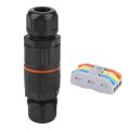 Quick Connect CDF-200/3 Waterproof Junction Box Purple Copper Conductor One Press One Insert Junction Box Connector Wire Connector Lamp Electrical Connection. 