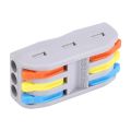 Quick Connect CDF-200/3 Waterproof Junction Box Purple Copper Conductor One Press One Insert Junction Box Connector Wire Connector Lamp Electrical Connection. 