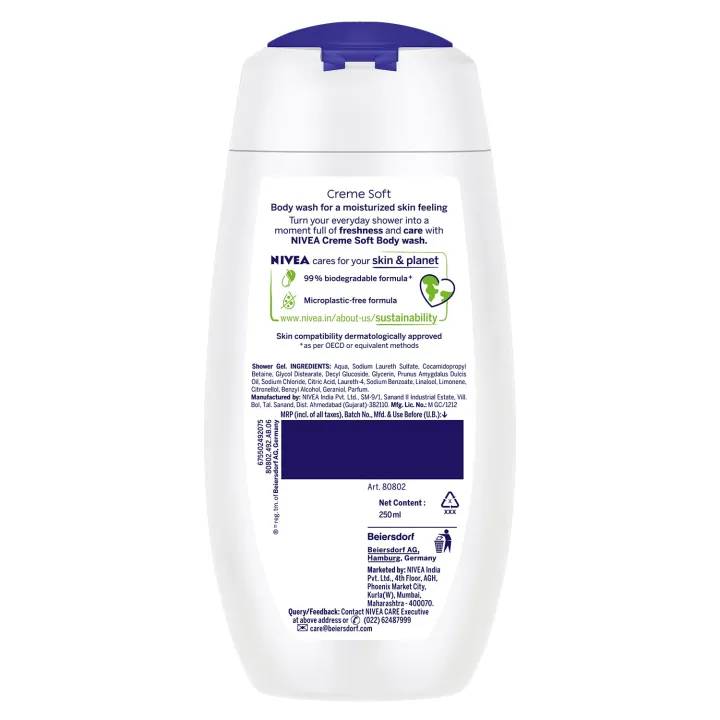 NIVEA%20Cr%C3%A8me%20Soft%20250ml%20Body%20Wash%7C%20Shower%20Gel%20with%20Natural%20Almond%20Oil%7CClean,%20Healthy%20&%20Moisturized%20Skin%7CMicroplastic%20Free%20SAM%20-%20Image%203