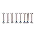 8pcs Skates Screws Roller Skates Parts Axle Male And Female Screws For Inline Skates 31 MM. 