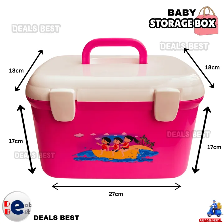 Damro%20High%20Quality%20Multi%20Purpose%20Portable%20Medical%20Box%20with%20Handle%20Storage%20Box%20Organizer%20Divider%20First%20Aid%20Box%20Gift%20for%20Baby%20Space%20Saver%20-%20Image%207