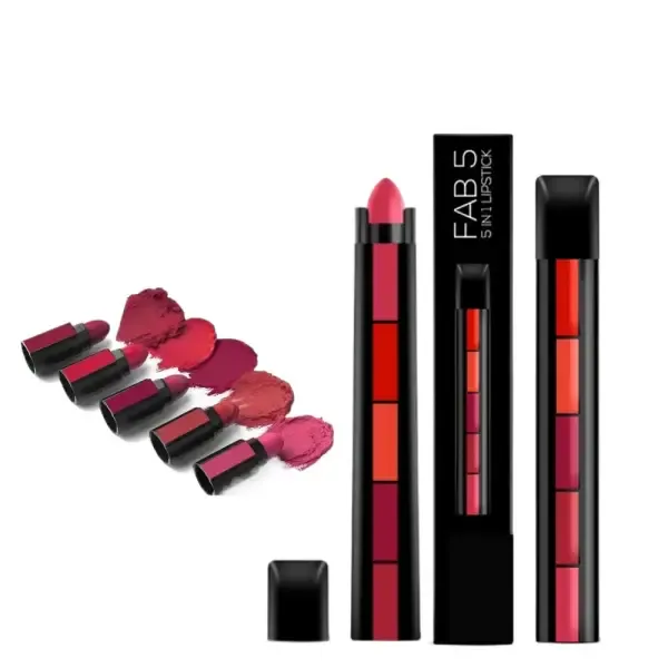 Huda Beauty 5in1 Matte Finish Lipstick- First copy