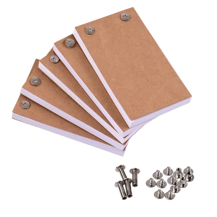 KKmoon Blank Flip Book Kit with 300 Sheets Animation Paper Flipbook Binding Screws for LED Tracing Light Pad Drawing Sketching Animation Cartoon Creation