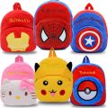 【HOT】 New Pokémon Pikachu Spiderman Plush Backpacks Children's Toy Schoolbag Plushs Stuffed Sanrio Stitch Backpack Kids Birthday Gift. 