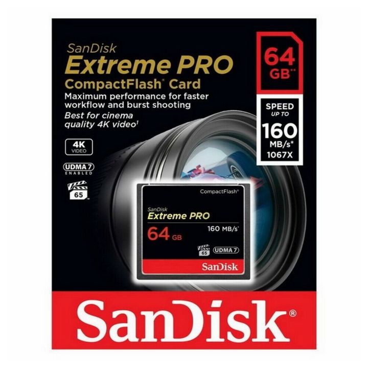 SanDisk 64GB Extreme Pro CompactFlash  (160MB/S)