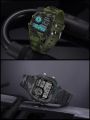 Men Sport Watches Waterproof Retro Digital Watch For Men LED Electronic Clock Design Nylon Military Man Wrist Watch. 