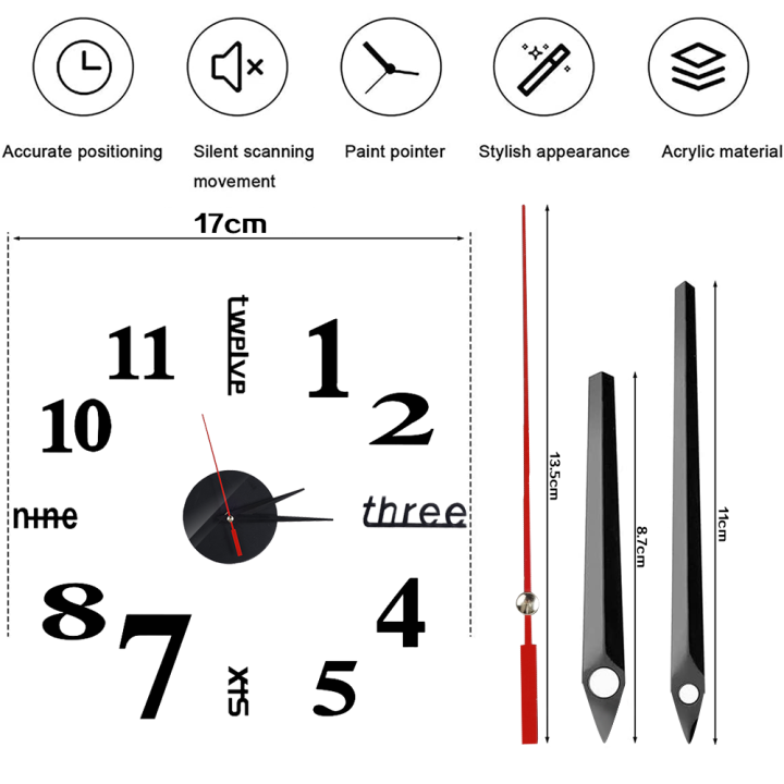 3D%20Wall%20Clock%20Mirror%20Wall%20Stickers%20Creative%20DIY%20Wall%20Clocks%20Removable%20Art%20Decal%20Sticker%20Home%20Living%20Room%20Decor%201Set%20-%20Image%205