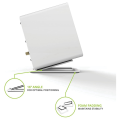 Speaker Support Base is Made for Tabletop Speaker Bottom Stand with Shock Absorption and Enhanced Sound Quality White Easy to Use. 