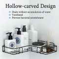Wall Mounted Bathroom Corner/ Shelf/ Rack/ Storage Organizer - Bathroom Accessories (Material - Metal Finish). 