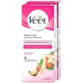 Imported Veet Professional Wax Strips Normal Skin Body & Legs - Shea Butter & Acai Berries Scent - 8pcs. 