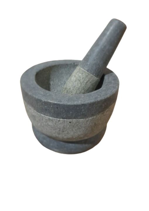 Wangediya%20Mortar%20and%20Pestle,%205.%20inch,,%20polished%20Granite,%20for%20Grinding%20Spice%20and%20Making%20Sauces%20-%20Image%203