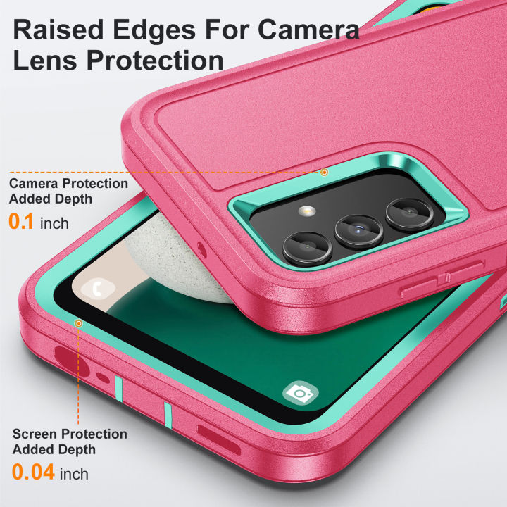 3%20In%201%20Full%20Cover%20Shockproof%20Phone%20Case%20With%20Stand%20For%20Samsung%20Galaxy%20A13%204G%20/%20A13%205G%20/%20Galaxy%20A04S%20Thick%20Hard%20Phone%20Casing%20Contrasting%20Colors%20Fashion%20Phone%20Cover%20Shell%20-%20Image%206