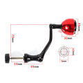 Metal Reel Replacement Power Handle Fishing Reel Handle Knob Spinning Handle Rocker Arm Grip For Spinning Fishing Reel Accessory Fugar. 