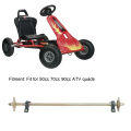 Rear Live Axle Kit 1000mm Long Lasting Use Professional Go Kart Axle Kit for Drift Trike for Quads. 