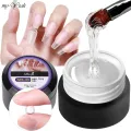 Myyeah 8 ml Transparent Nail Art Multi-Use Gel Decoration Solid Adhesive Gel Flower Carving Nail Extension UV Gel Manicure Tool. 