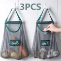 【ALLGOOD】Reusable Produce Bag Reusable Washable Cotton Mesh Bags Organic Eco Friendly Mesh Handbag Long Handle Net Shopping Bag. 