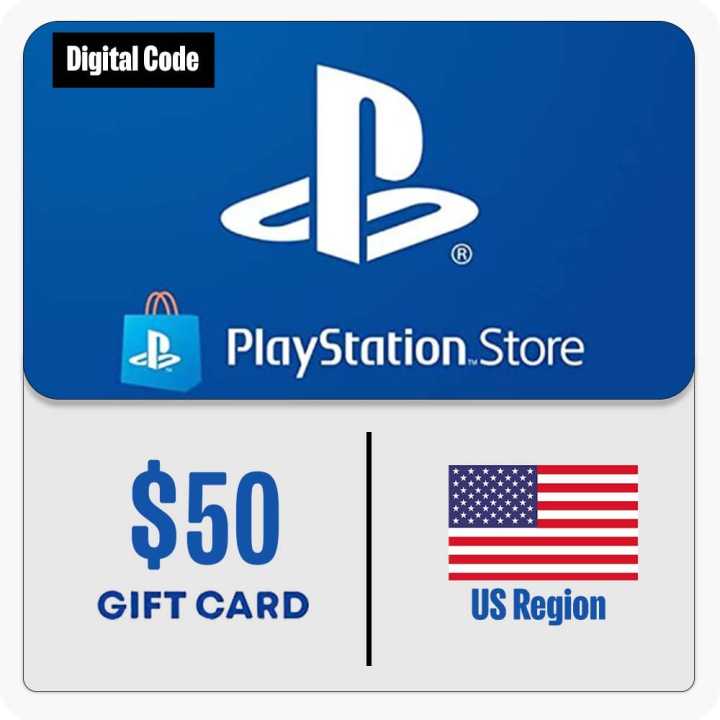 PSN Gift Card 50 USD (Sony PlayStation) US Region