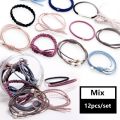 Simple Hair Tie Ponytail Holder Hair Rope Elastic Rubber Band 12Pcs/Box. 