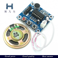 【VogueVenture】1PCS Recording module ISD1820 Voice module Telephone module board with microphones +speaker for arduino ISD1820. 
