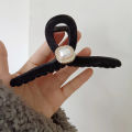 Matte Black Hair Clip For Women Fashion Elegant Hairgrips Large Hair Claw Clips Girls Hairpins Korean Style Hair Accessories CHAINI. 