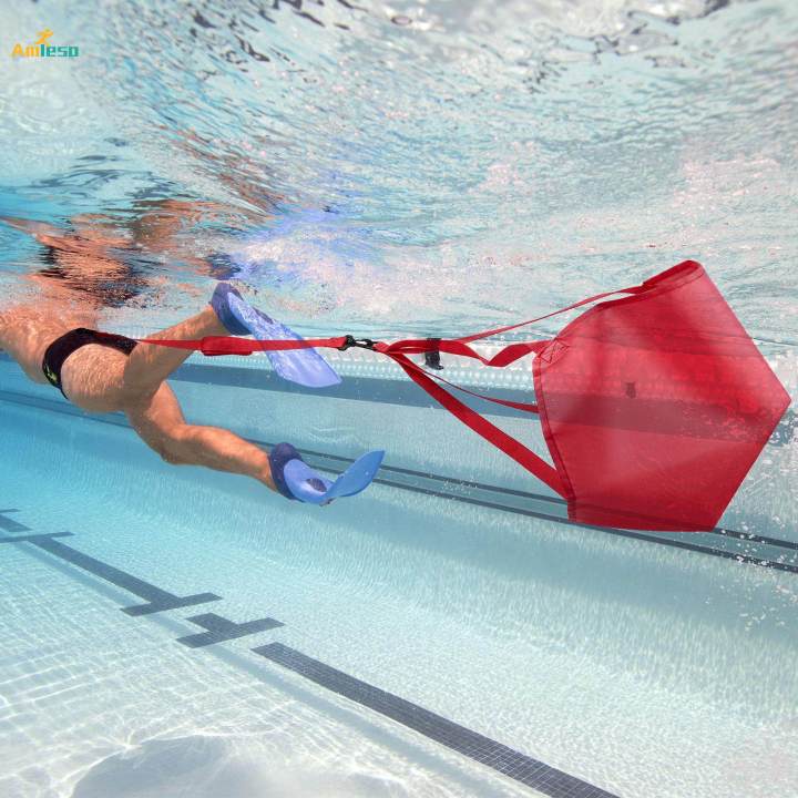 Swim Parachute Equipment Speed Training Improves Strength Coordination Swimming Resistance Belt for