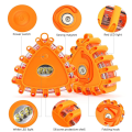 3Piece Roadside Safety Warning Lights Warning Light Roadside Warning Safety Disc Beacon Flashing Flare Kit ,Triangle. 