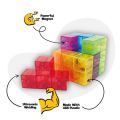 Magnetic Building Blocks Magic Magnetic 3D Puzzle Cubes - Set of 7 Multi Shapes Magnetic Blocks with 92 Models Book - Intelligence Developing and Stress Relief Fidget Toys. 