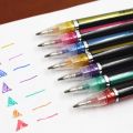 【Big savings】 Kid Rollerball DIY Office Flash School Stationery Supplies Flash Marker Pen Colored Signing Pen Glitter Gel Pens Set Drawing Color Pen Fine Tip Markers.