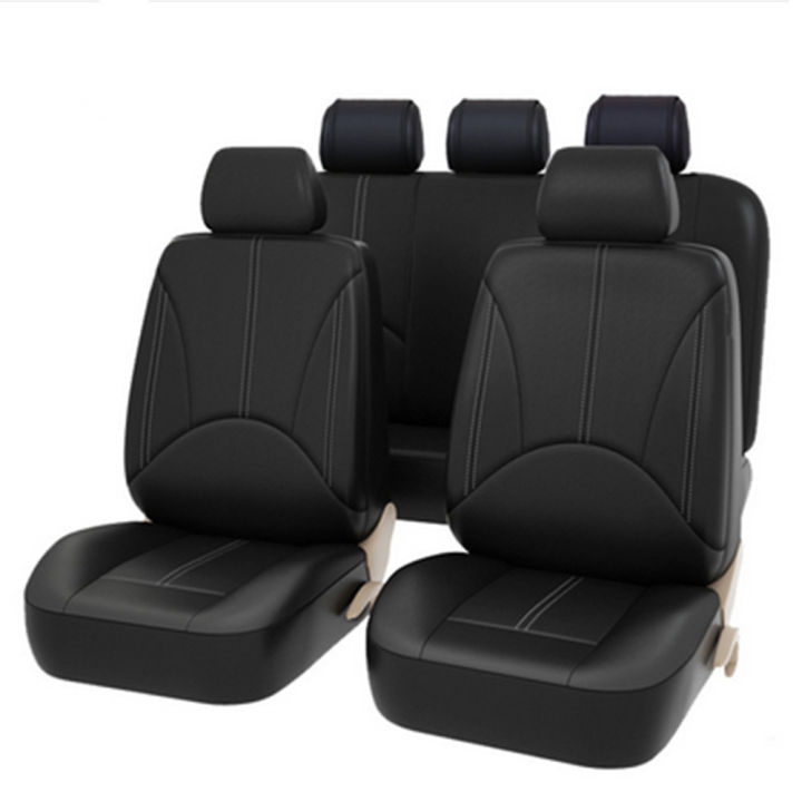 Universal Car PU Leather Front Car Seat Covers Back Bucket Car Seat Cover Auto Interior Car Seat Protector Cover