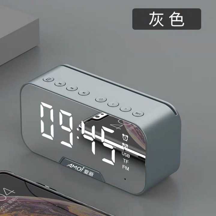 G10/Q5%20ALL%20IN%201%20Portable%20Bluetooth%20Alarm%20Clock%20FM%20Radio%20Speaker/Super%20Bass%20Stereo%20Speakers/Hands-free%20Calling%20Support/Mirror%20Screen%20Dispaly/Support%20FM%20TF%20AUX%20/%20Phone%20Holder%20-%20Image%202