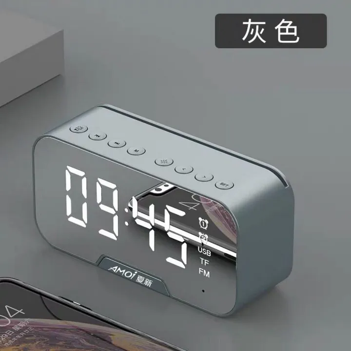 G10/Q5%20ALL%20IN%201%20Portable%20Bluetooth%20Alarm%20Clock%20FM%20Radio%20Speaker/Super%20Bass%20Stereo%20Speakers/Hands-free%20Calling%20Support/Mirror%20Screen%20Dispaly/Support%20FM%20TF%20AUX%20/%20Phone%20Holder%20-%20Image%202
