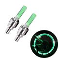 LED Tyre Wheel Valve Cap Light Waterproof Shockproof Car Bicycle Motorcycle 2PCS Dust Cup Valve Light. 