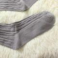 Women's Long Socks Knee High Boots Korean Warm Winter Japanese Style White Slouch Hot Wool Black For Girls 7/8 Over The Fashion. 