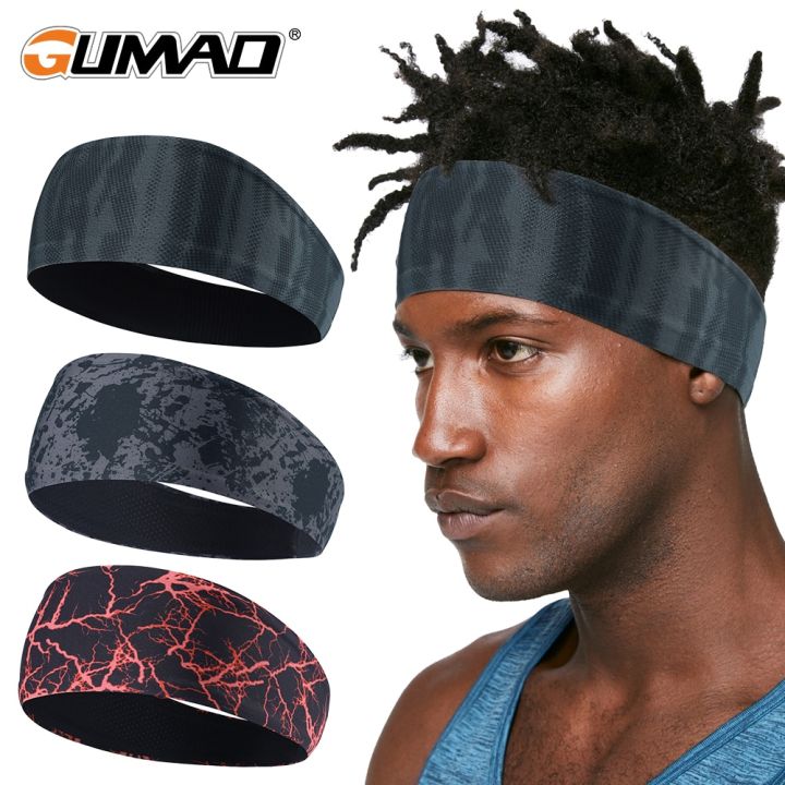 KuaKe Mall Men Sports Headband Running Fitness Sweatband Elastic Cycling Headscarf Bicycle Hair Band Ear Head Bandage Women Daraz.lk